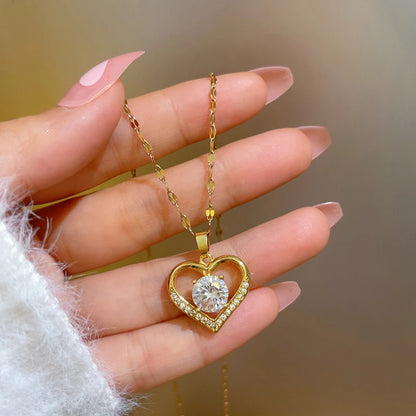 Collier coeur intégré