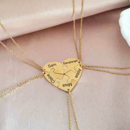Collier puzzle personnalisé